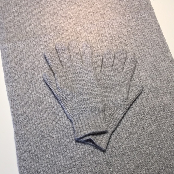 Lands' End Accessories Lands End Cashmere Scarf And Gloves Set Nwt